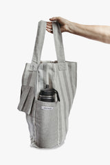 Tote bag Beach Gris