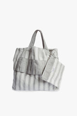 Tote bag Beach Gris
