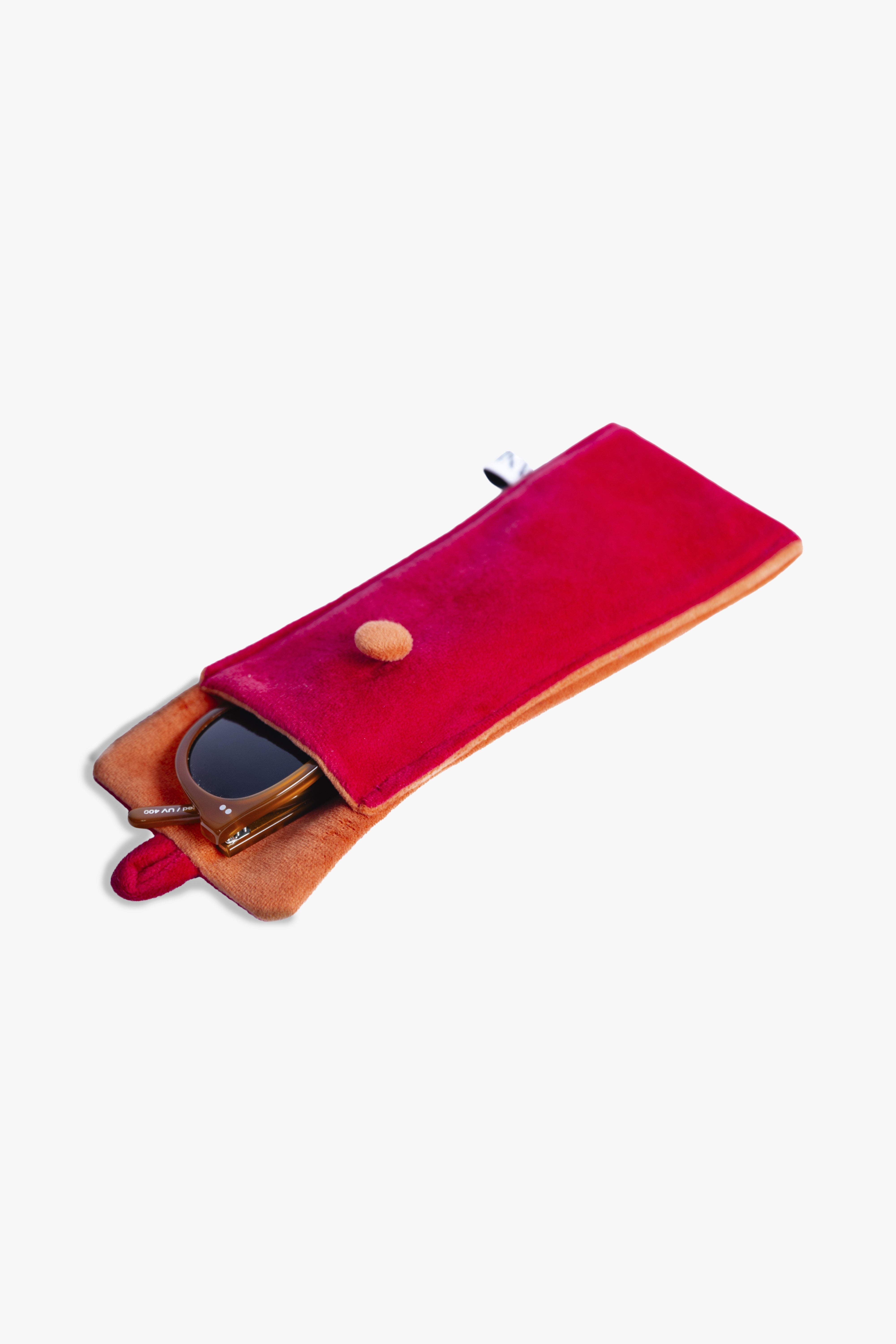 Porta Anteojos ISA fucsia / naranjo