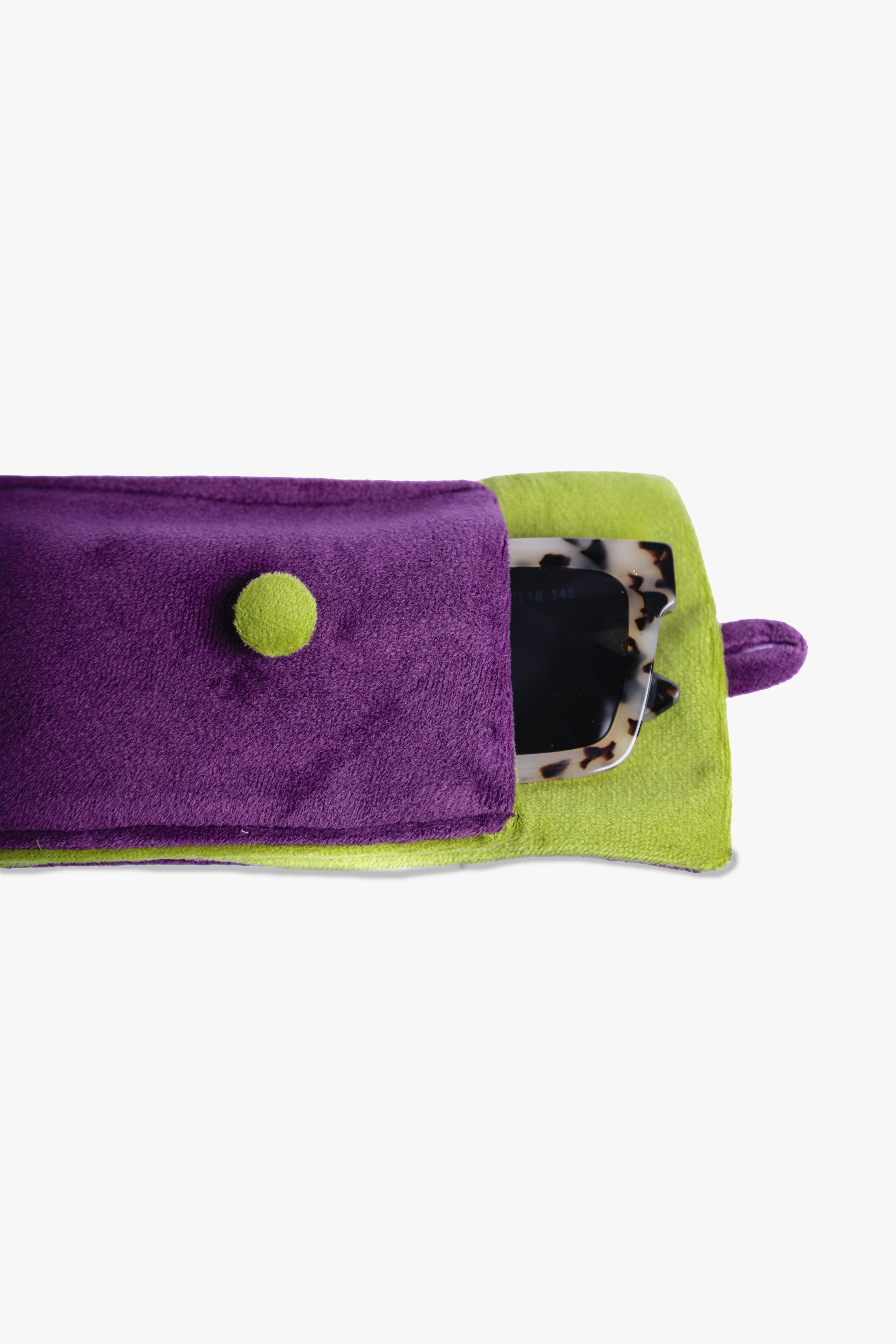 Porta Anteojos ISA morado / verde