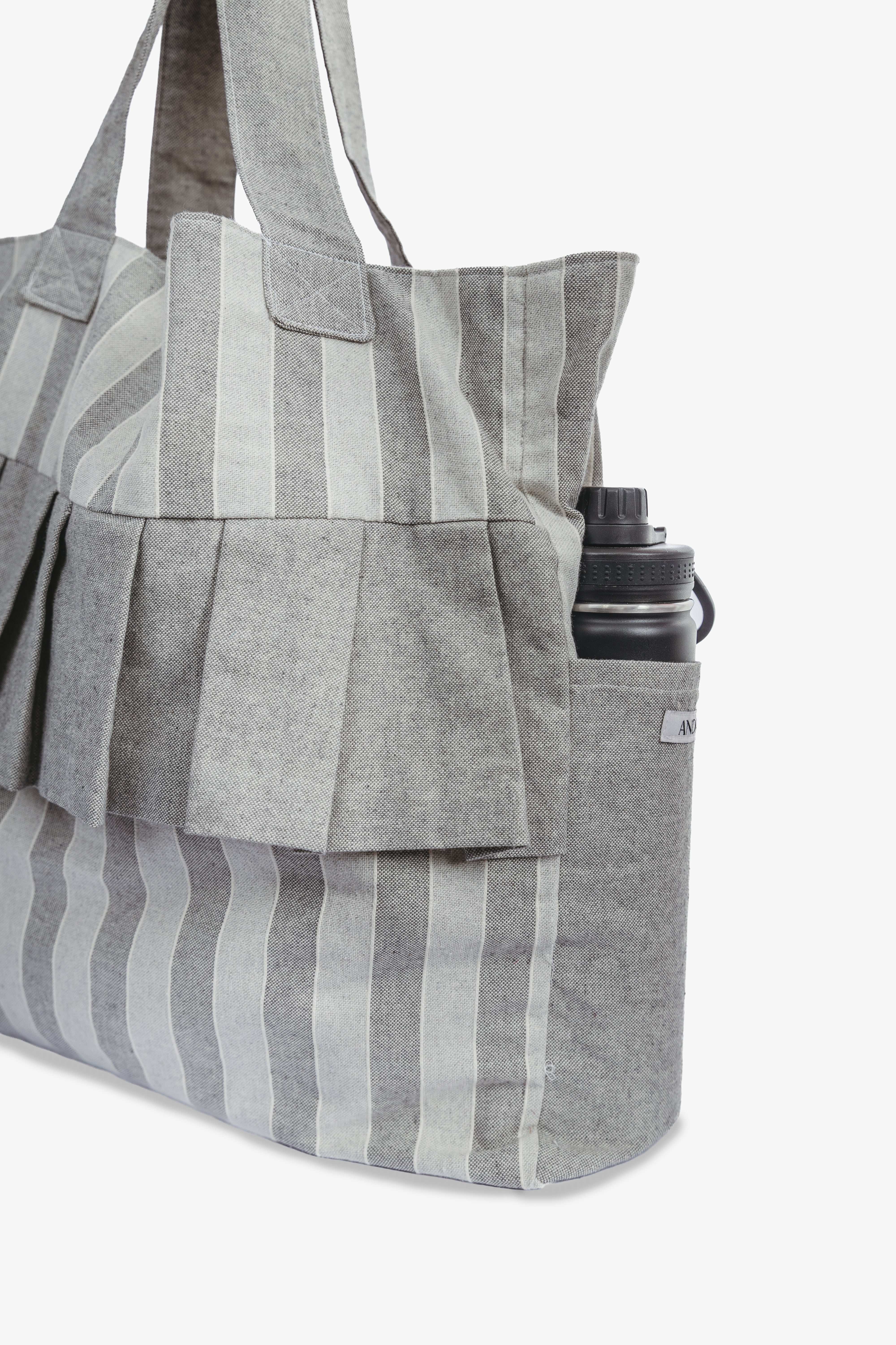 Tote bag Beach Gris