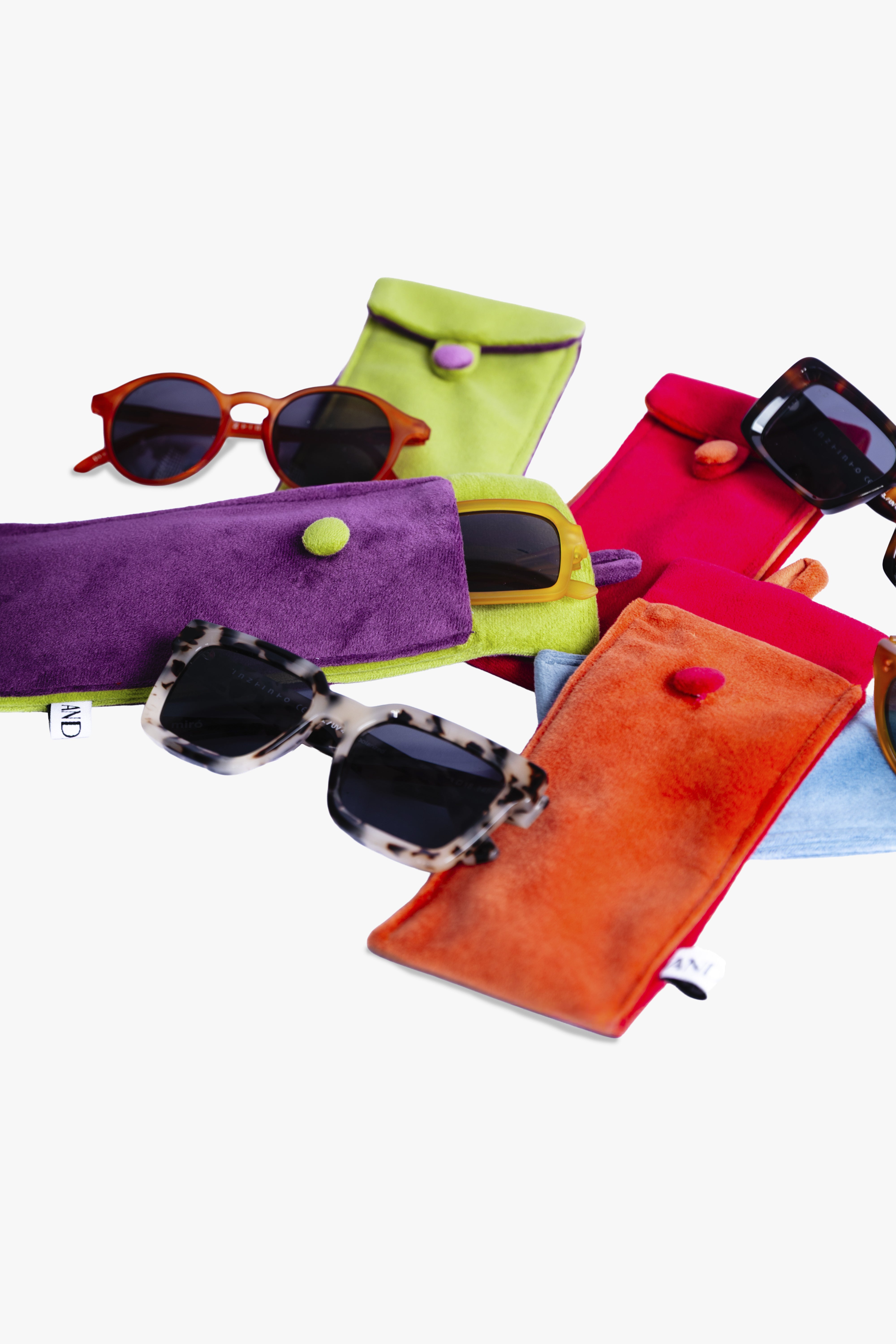 Porta Anteojos ISA morado / verde