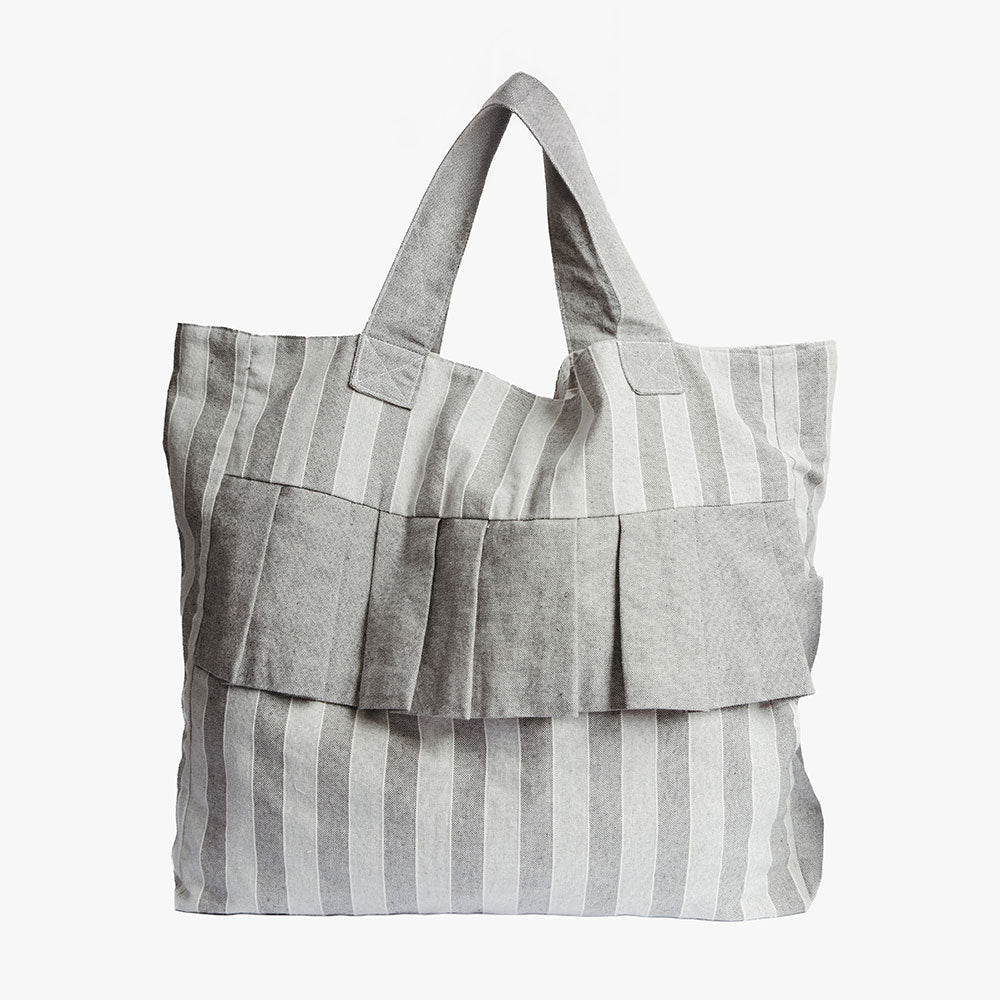 Tote bag Beach Gris